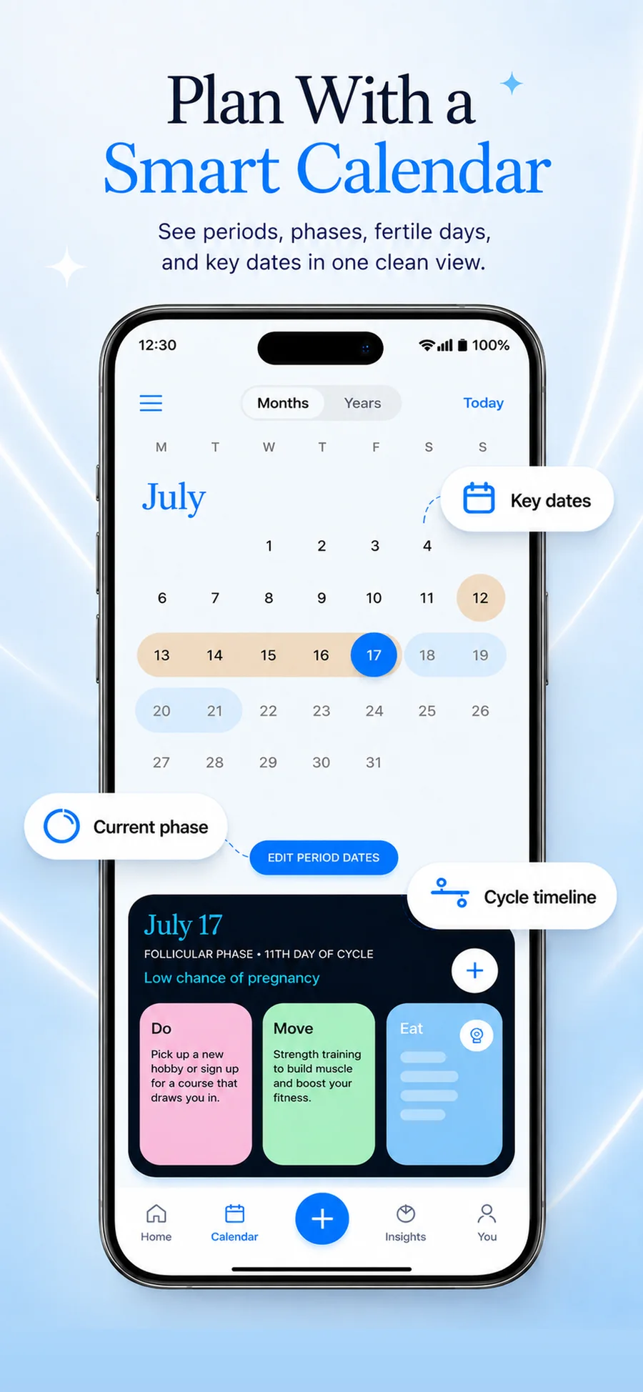 Oly smart cycle calendar